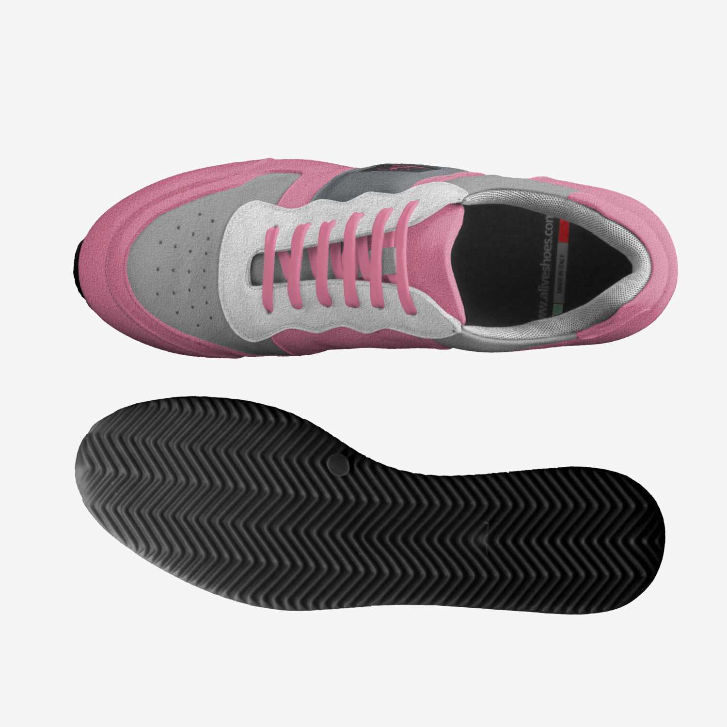 cuters custom made in Italy shoes by Ally Mitchell | Top view