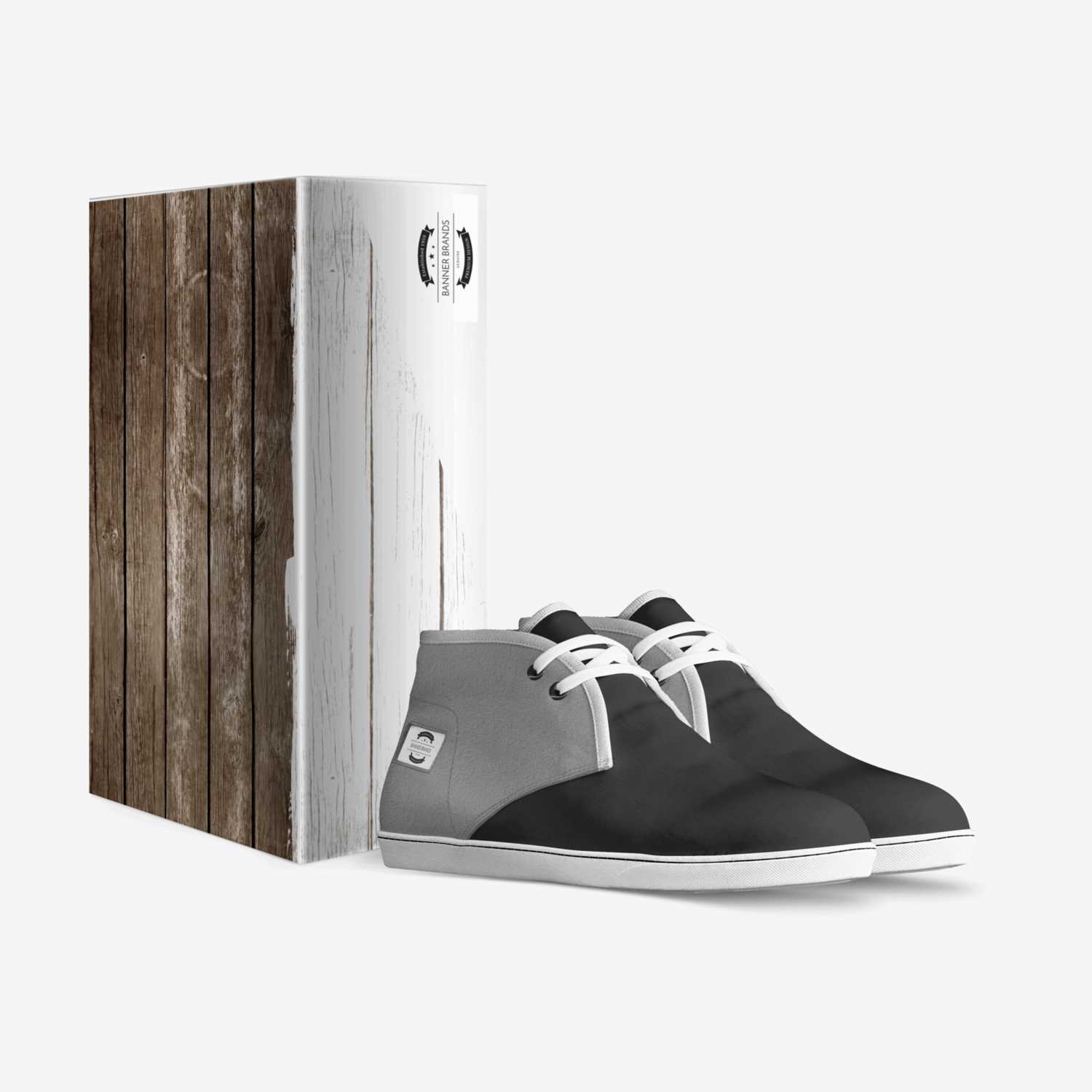 Banner Brands custom made in Italy shoes by Georedt Huggins | Box view