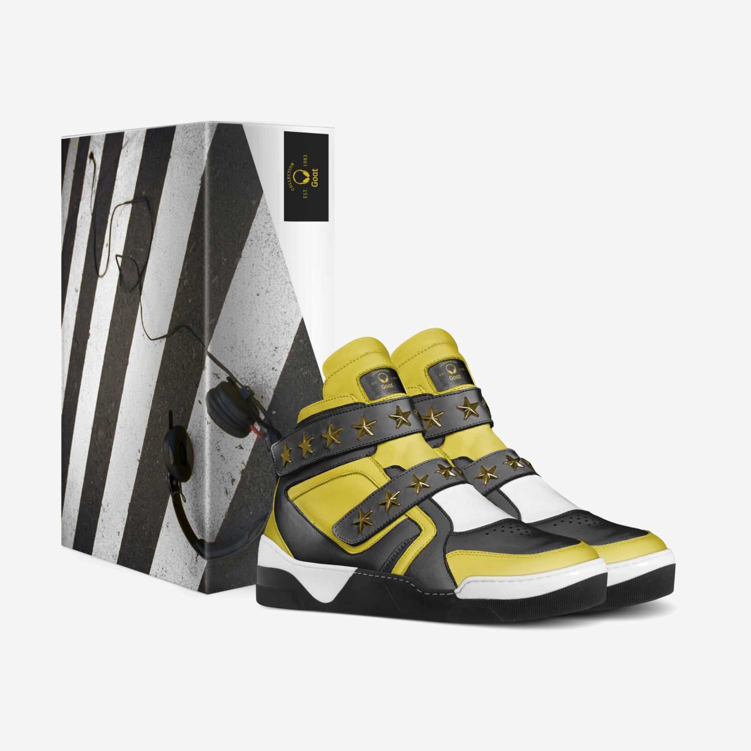 Goat custom made in Italy shoes by Stephen Antrim | Box view