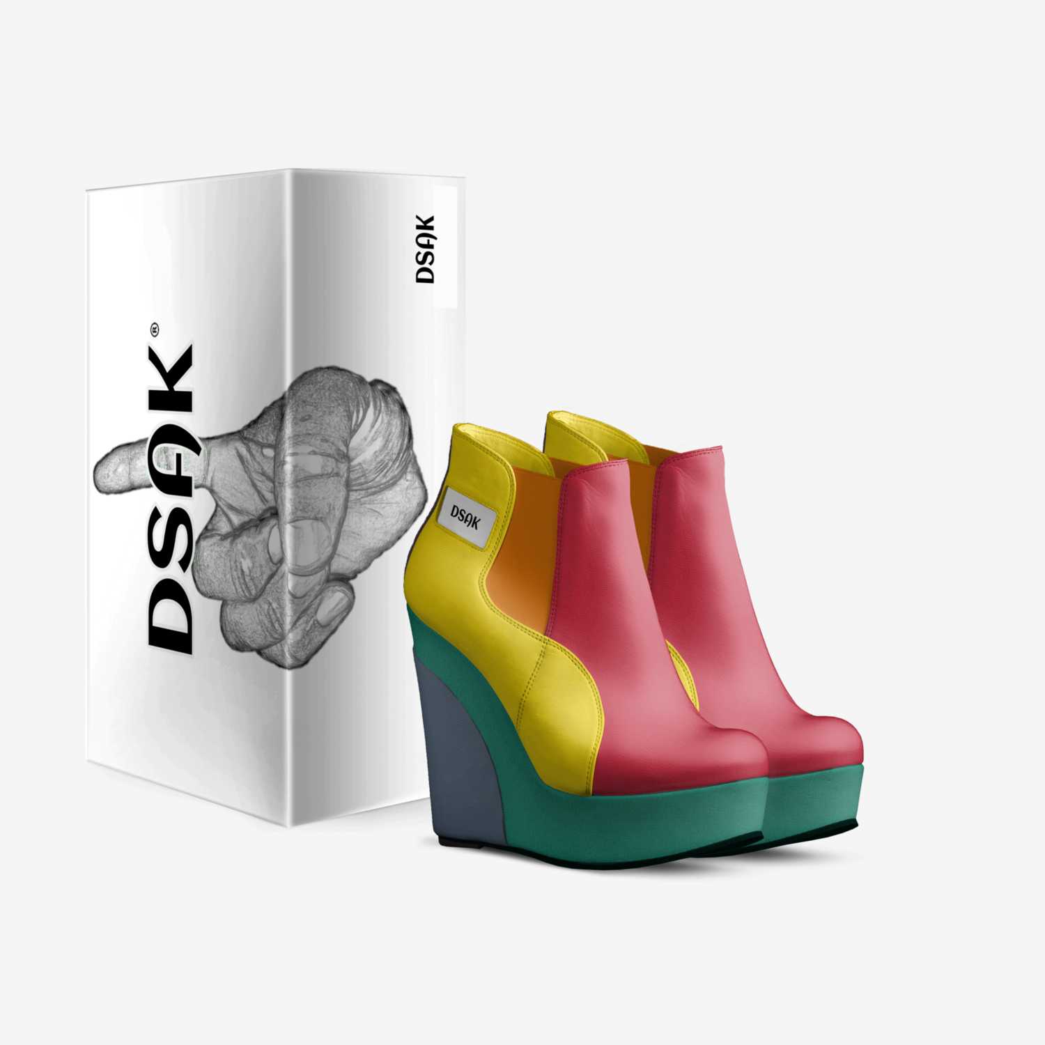 DSAKRainbow custom made in Italy shoes by Cedric E. Williams | Box view
