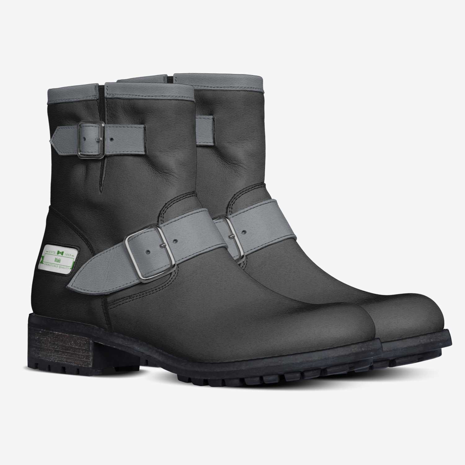 Boots  custom made in Italy shoes by Nicole Purpora | Double view