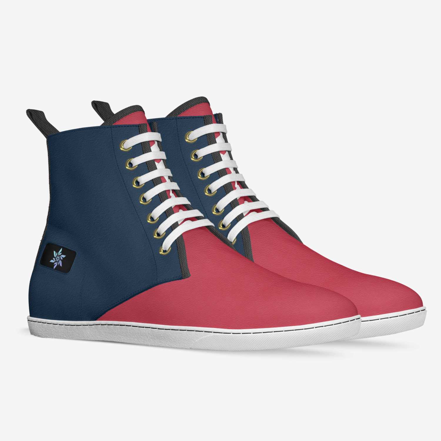 dimensions custom made in Italy shoes by Jaden Hope Miner | Double view