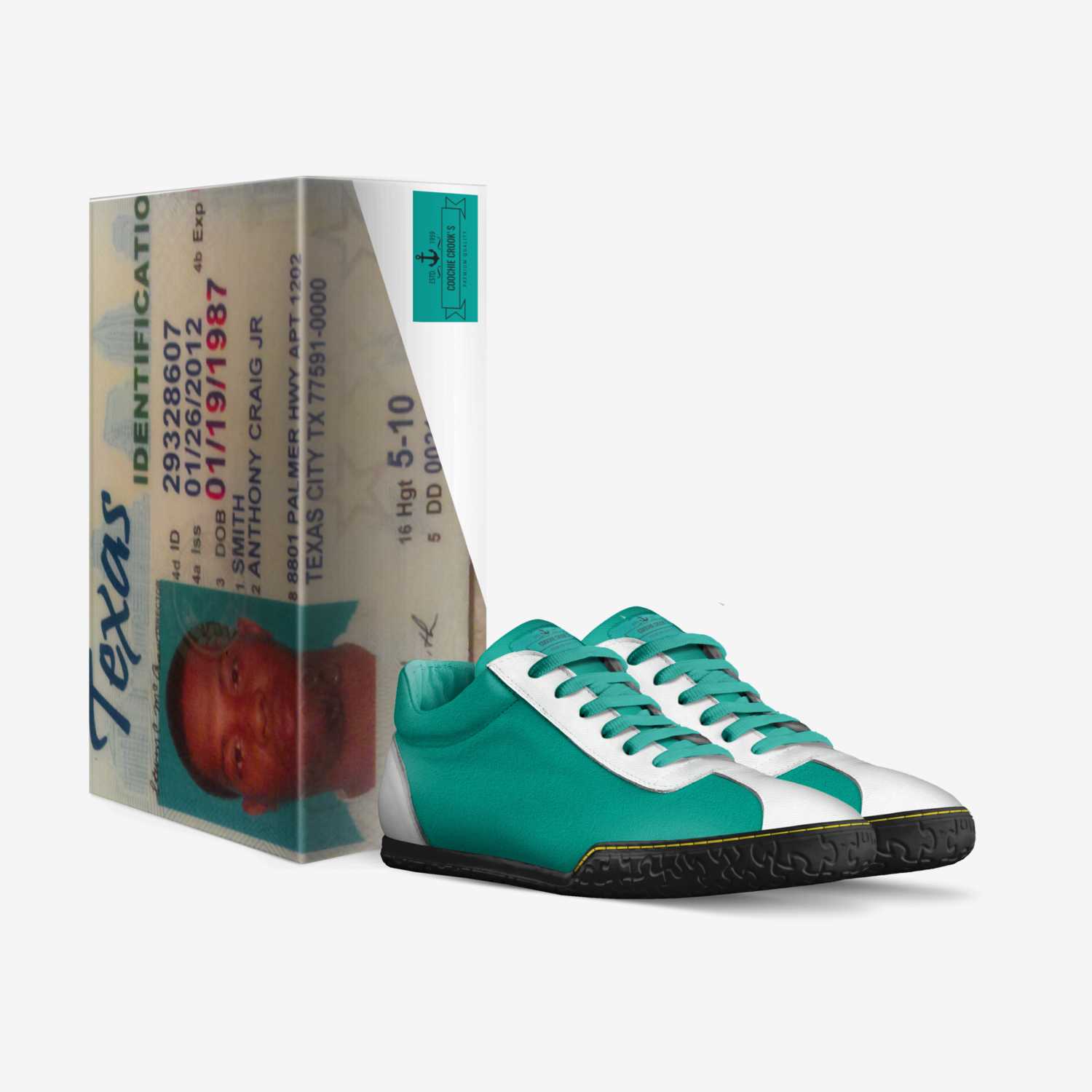 Coochie Crook's custom made in Italy shoes by Anthony Smith | Box view