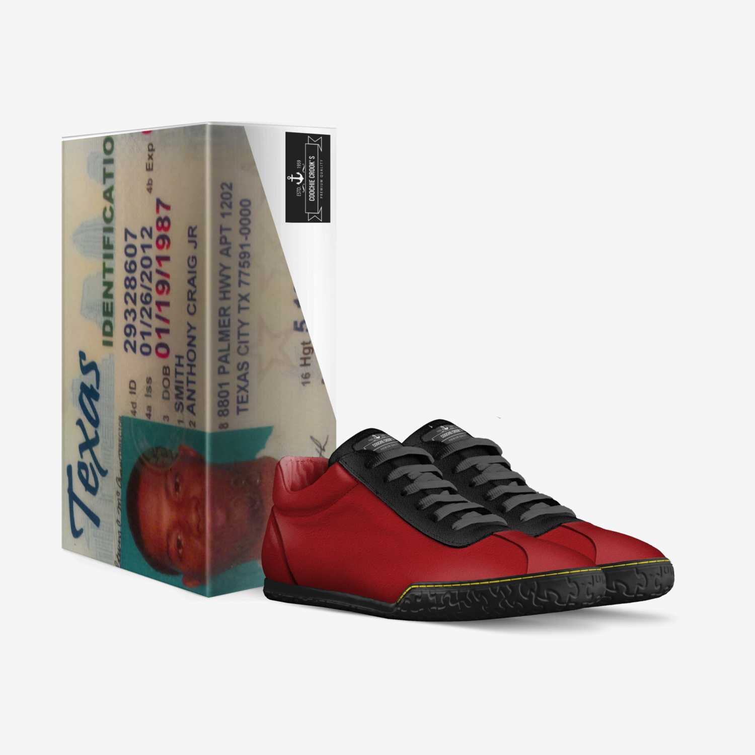 Coochie Crook's custom made in Italy shoes by Anthony Smith | Box view