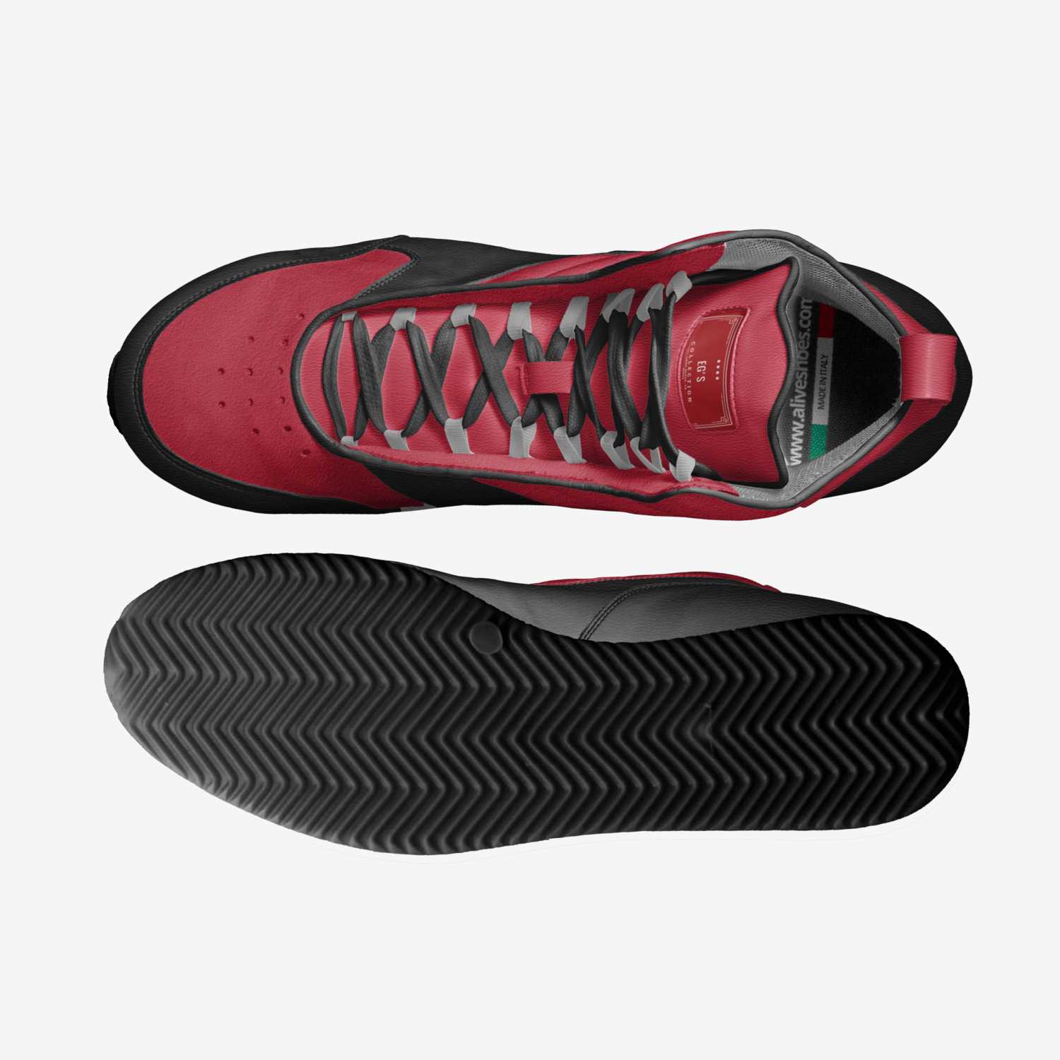 EG's custom made in Italy shoes by James Evan Gonzalez | Top view