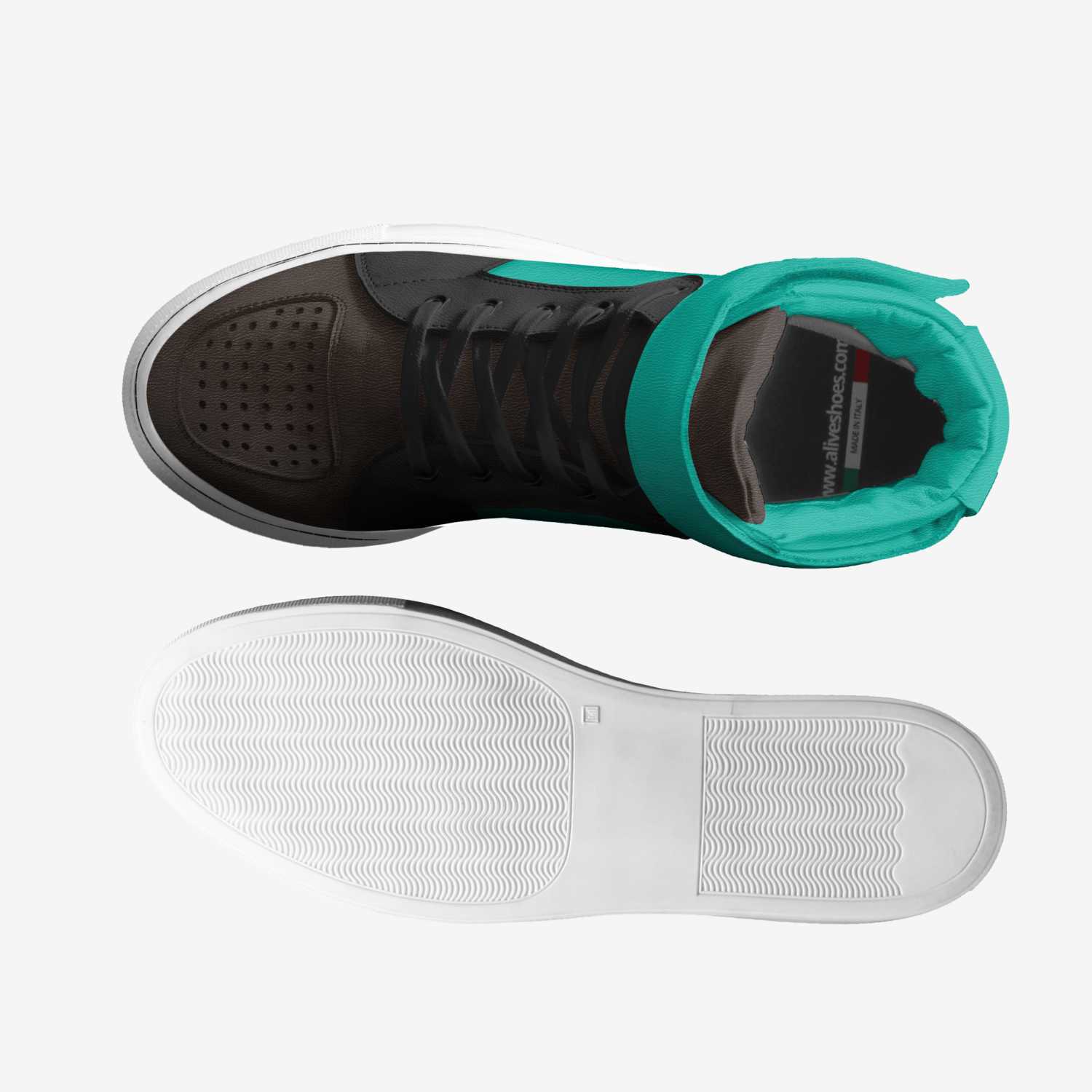 Strype custom made in Italy shoes by Jasmin Portillo | Top view
