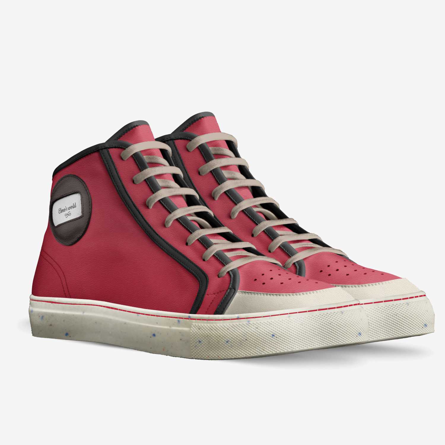 Elmo's world custom made in Italy shoes by Grindhard Kourvoisier | Double view