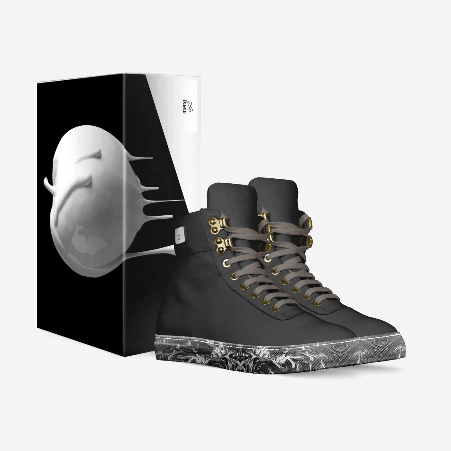 mong custom made in Italy shoes by Eman Noor | Box view
