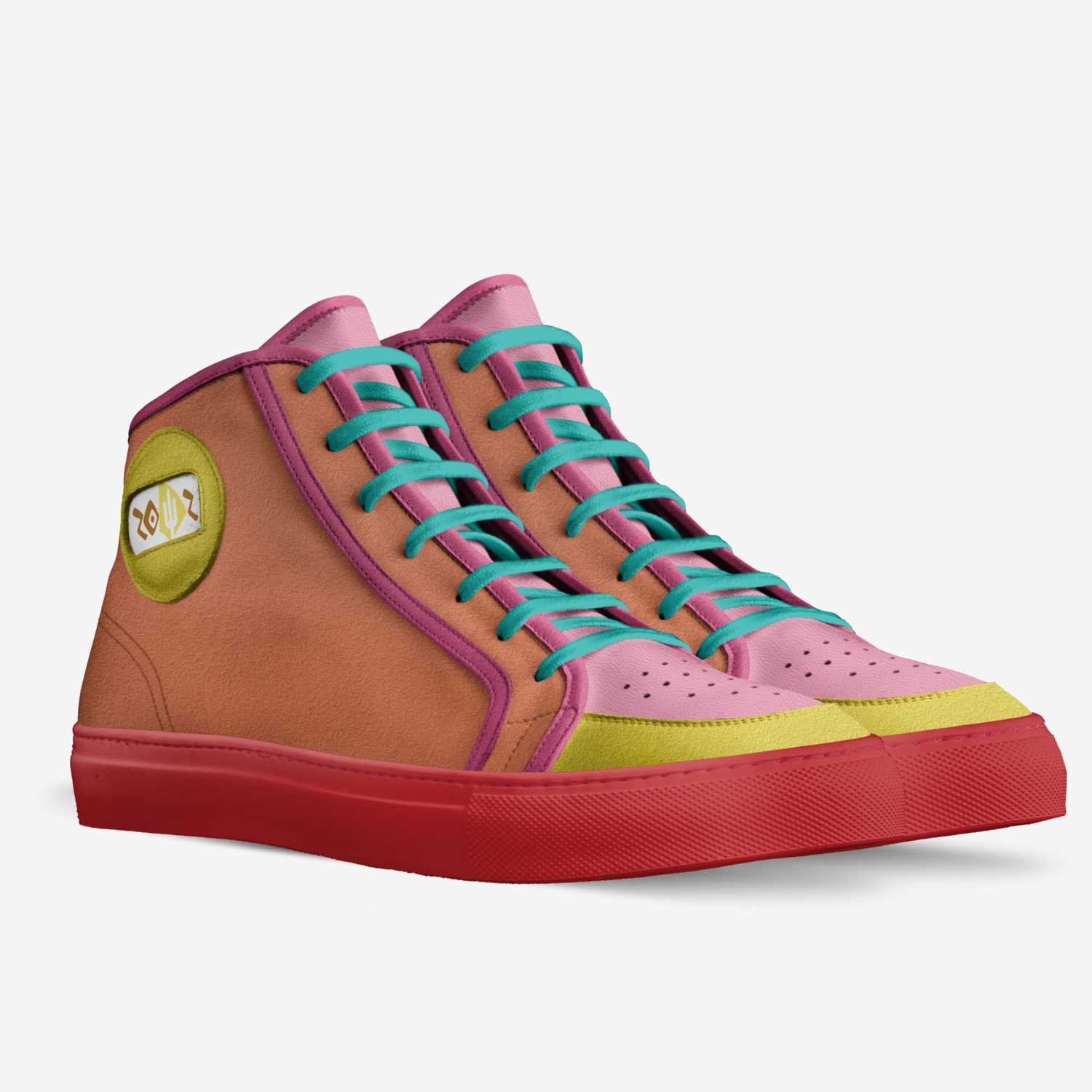 ZOYZ "Sunset Beauties" custom made in Italy shoes by Zoya Kraus | Double view