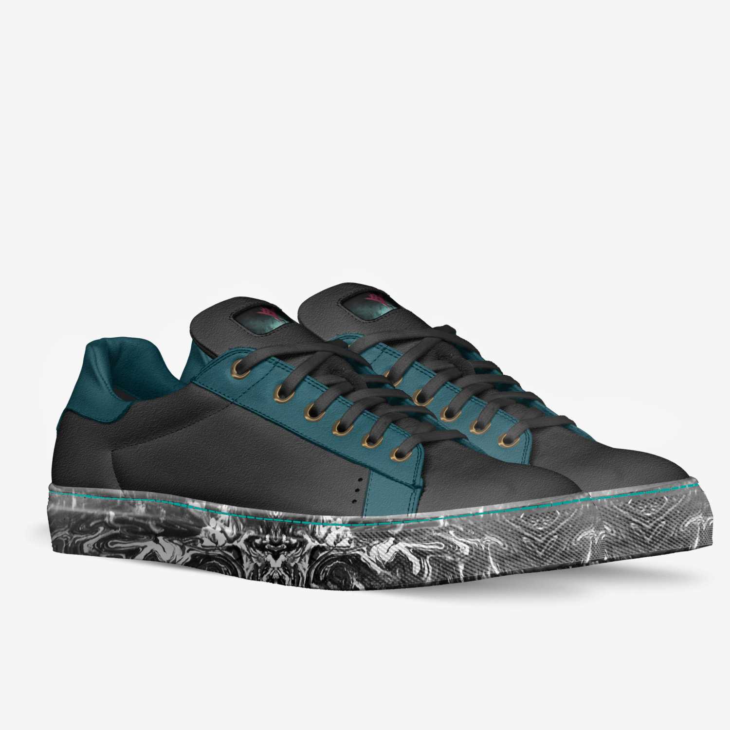 Axolotl custom made in Italy shoes by Vallik Rader | Double view