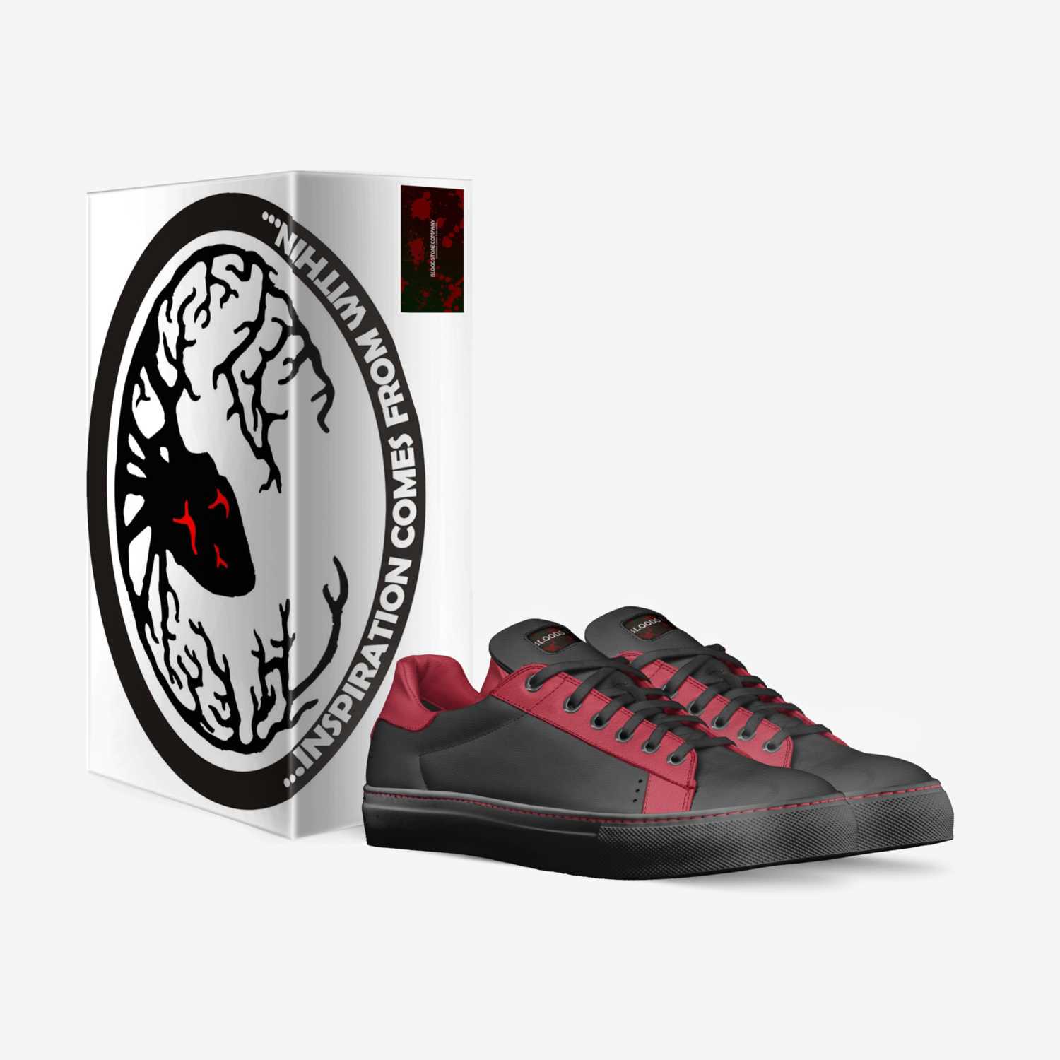 Bloodstone custom made in Italy shoes by Darksapphire | Box view