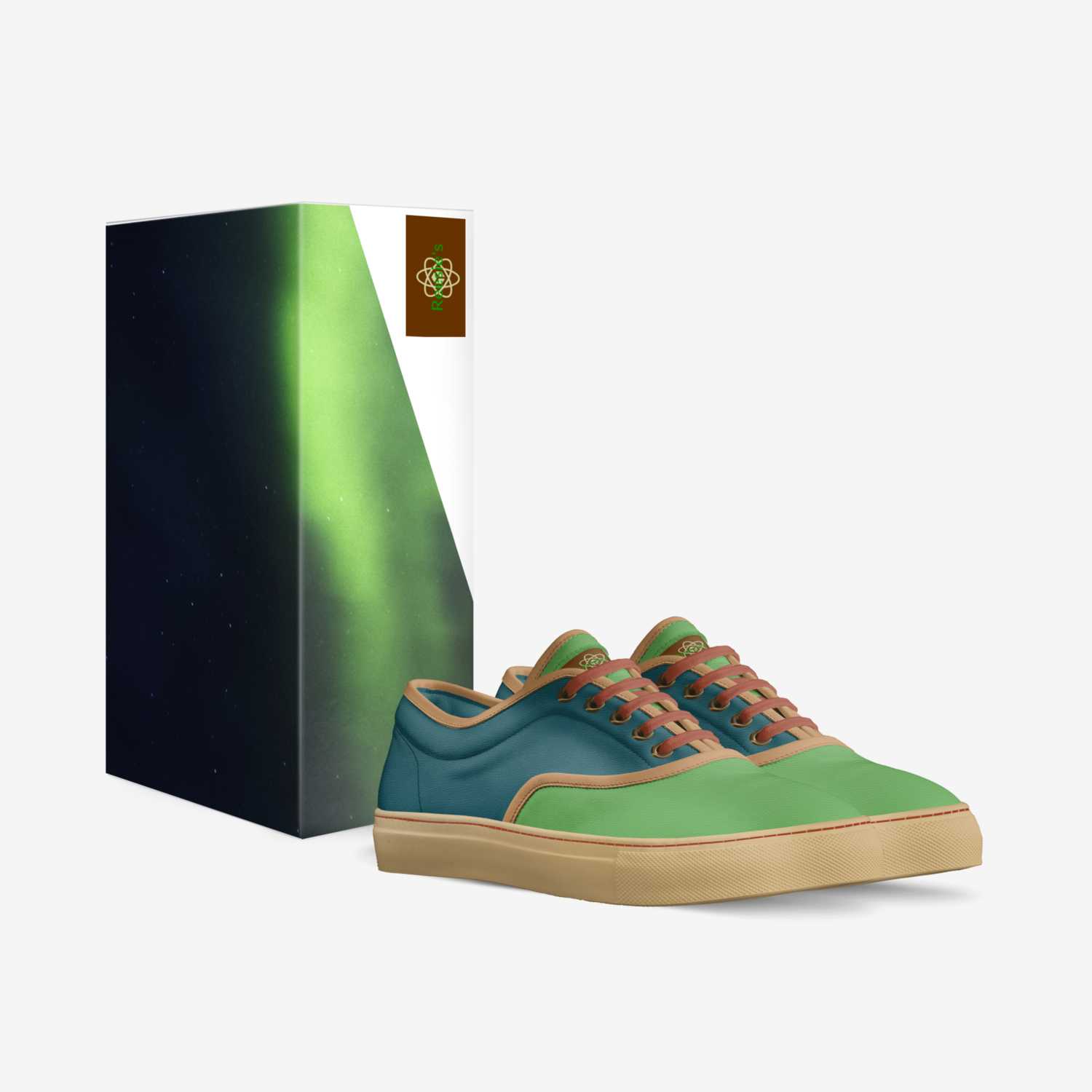 Reeise's custom made in Italy shoes by Deltoria Crutcher | Box view