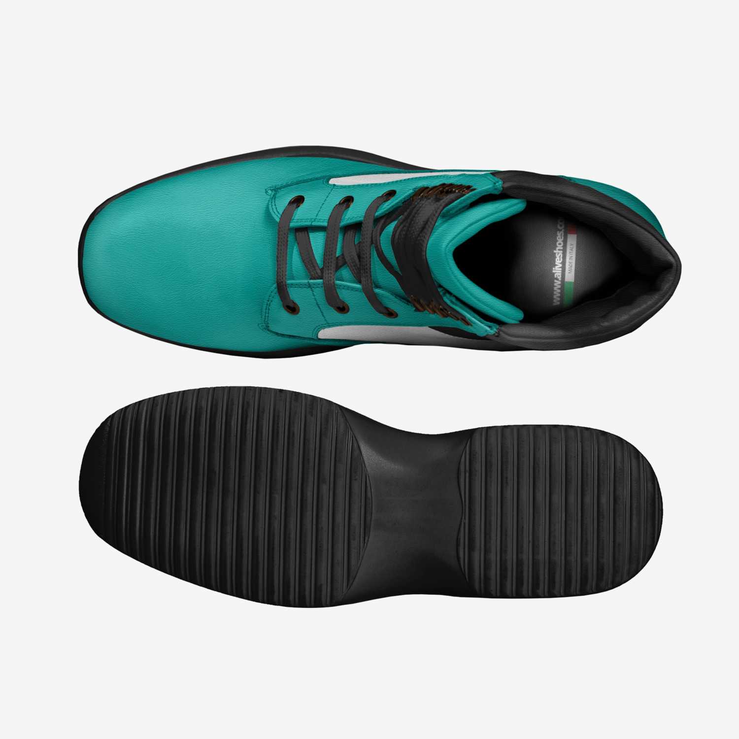 Axolotl  custom made in Italy shoes by Brianna Rader | Top view