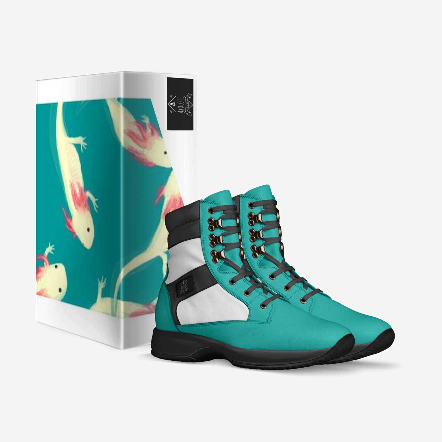 Axolotl  custom made in Italy shoes by Brianna Rader | Box view