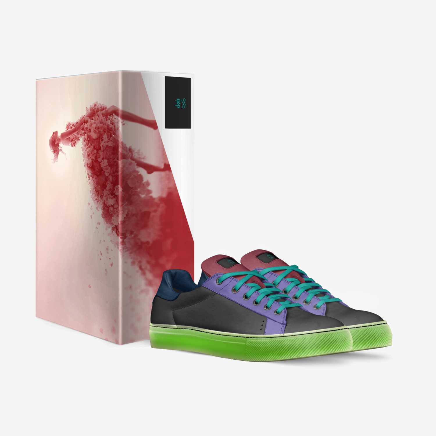 dots custom made in Italy shoes by Lexie Matteson | Box view