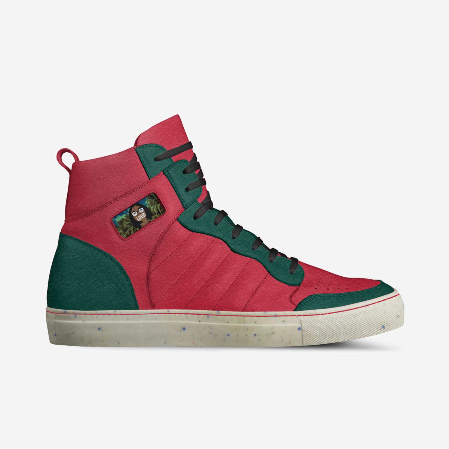 LoudMouth custom made in Italy shoes by Terrell Dugue | Side view
