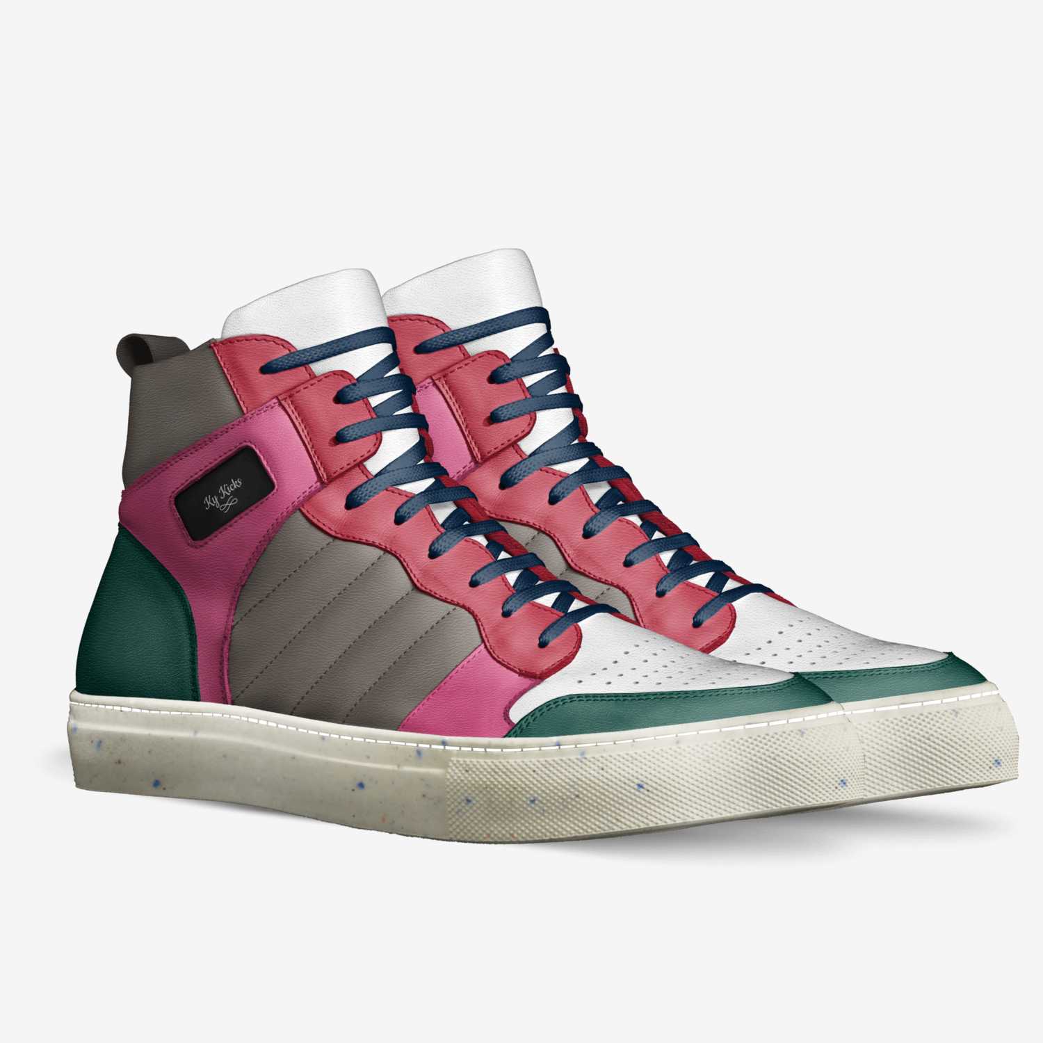 Ky Kicks custom made in Italy shoes by Bob Marley | Double view
