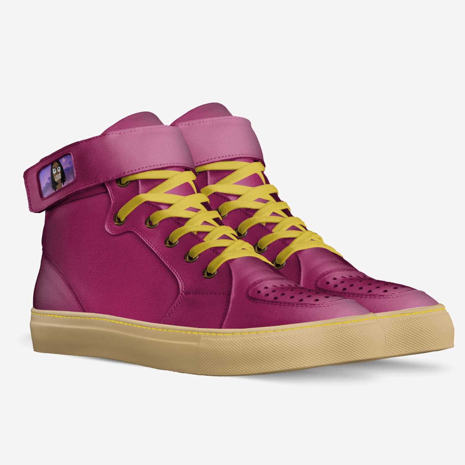 LoudMouth  custom made in Italy shoes by Terrell Dugue | Double view