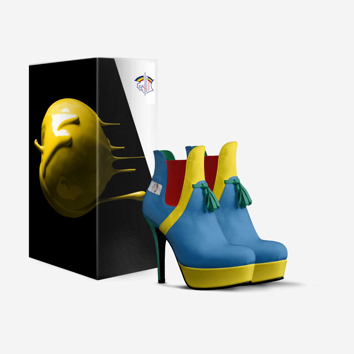 npcd design 3 custom made in Italy shoes by Reygnna Fry | Box view