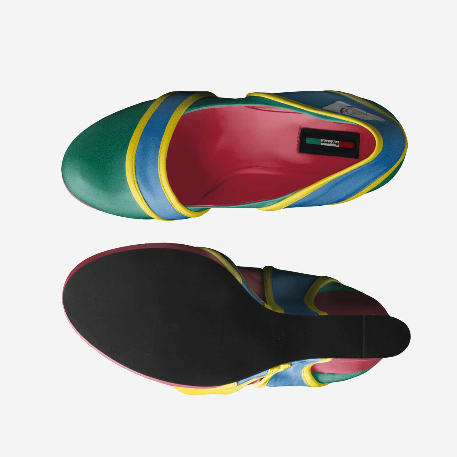 npcd design 7 custom made in Italy shoes by Reygnna Fry | Top view