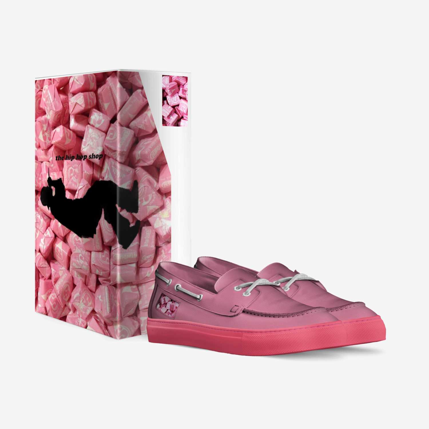 pink starburst 2's custom made in Italy shoes by Raymond Ragland | Box view