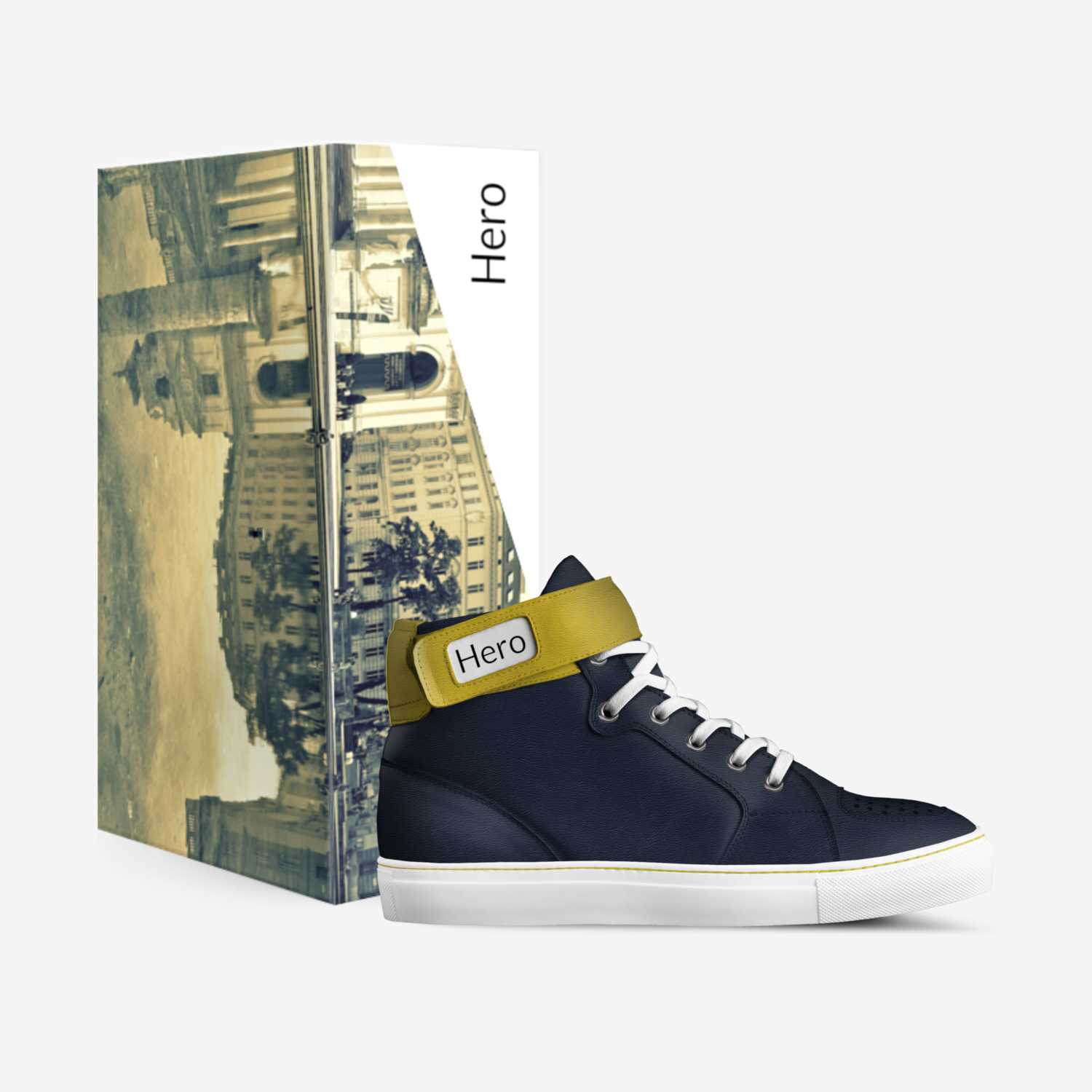 Hero's custom made in Italy shoes by Corbin Greene | Box view