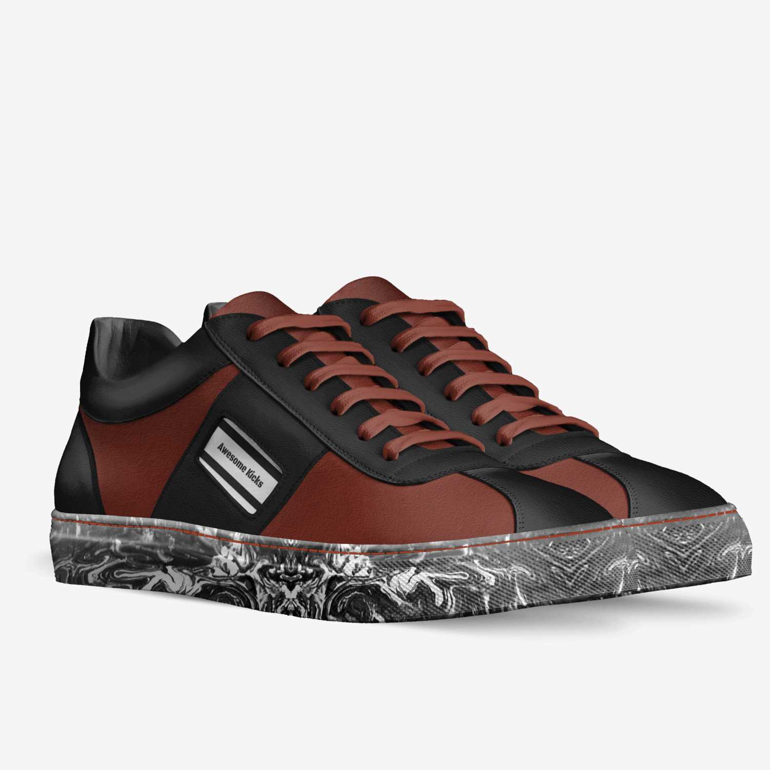 Awesome Kicks custom made in Italy shoes by Jaden Hope Miner | Double view