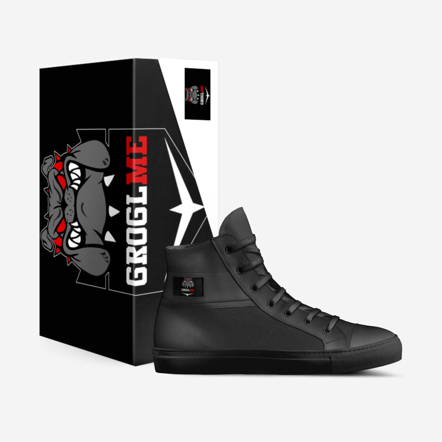 Black Cannons custom made in Italy shoes by Kenneth Aytch | Box view