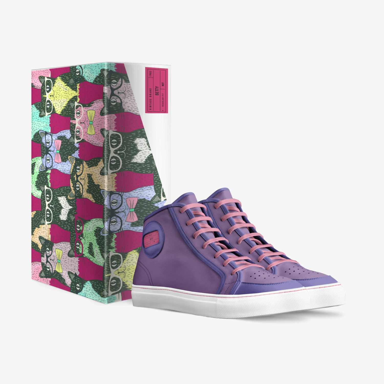 Betty custom made in Italy shoes by Rebekah Davis | Box view