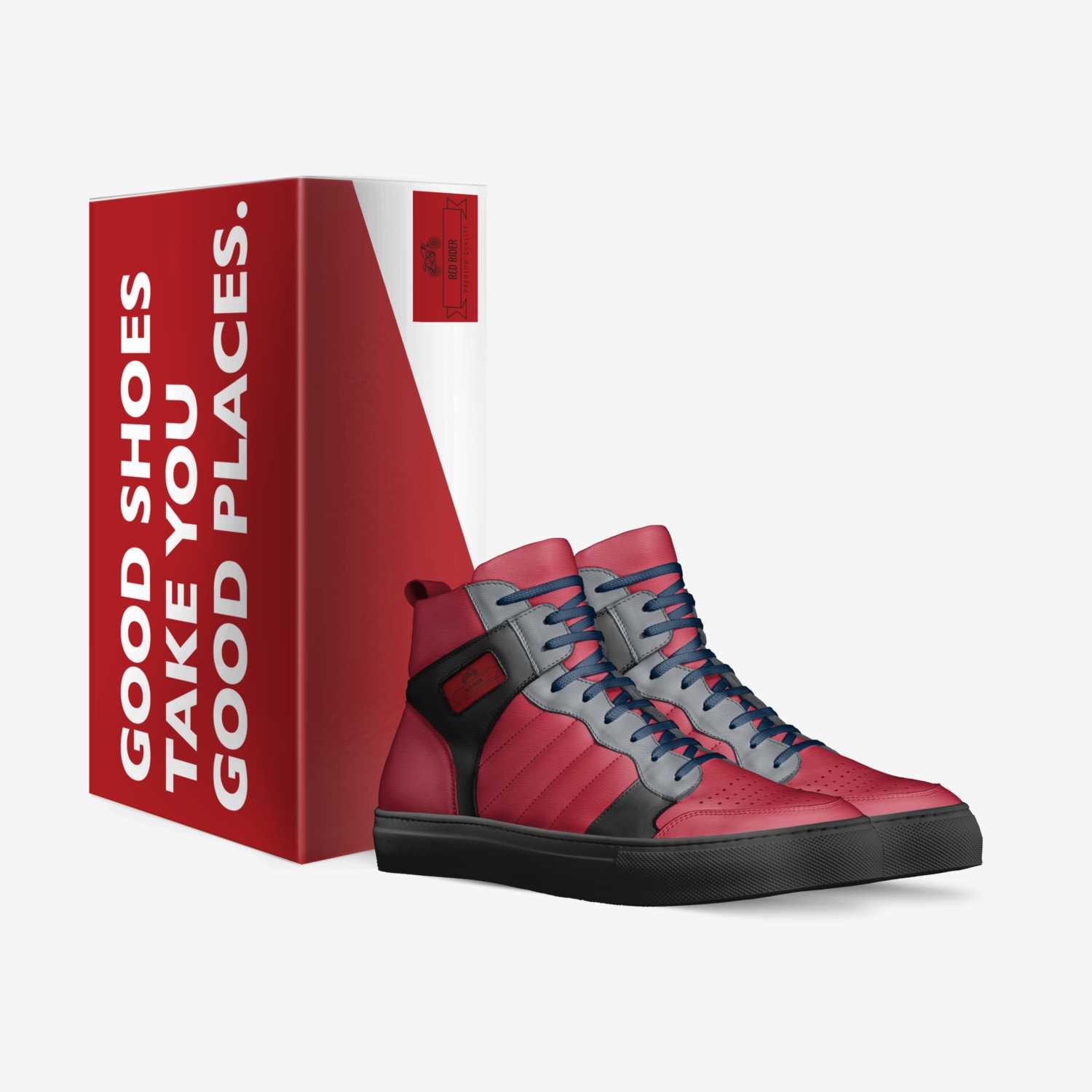 red rider  custom made in Italy shoes by Brody Jones | Box view