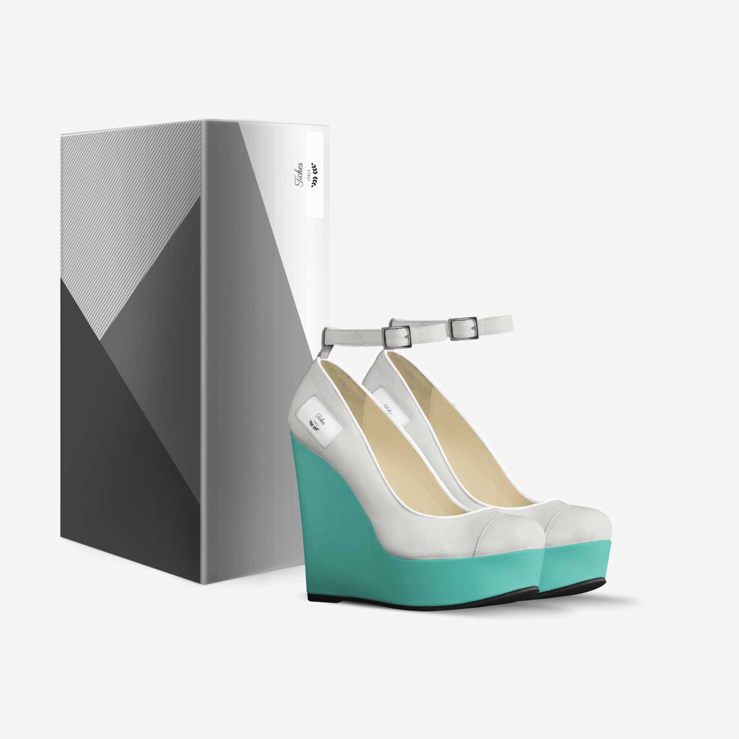 Tickes custom made in Italy shoes by Jayda Benson | Box view