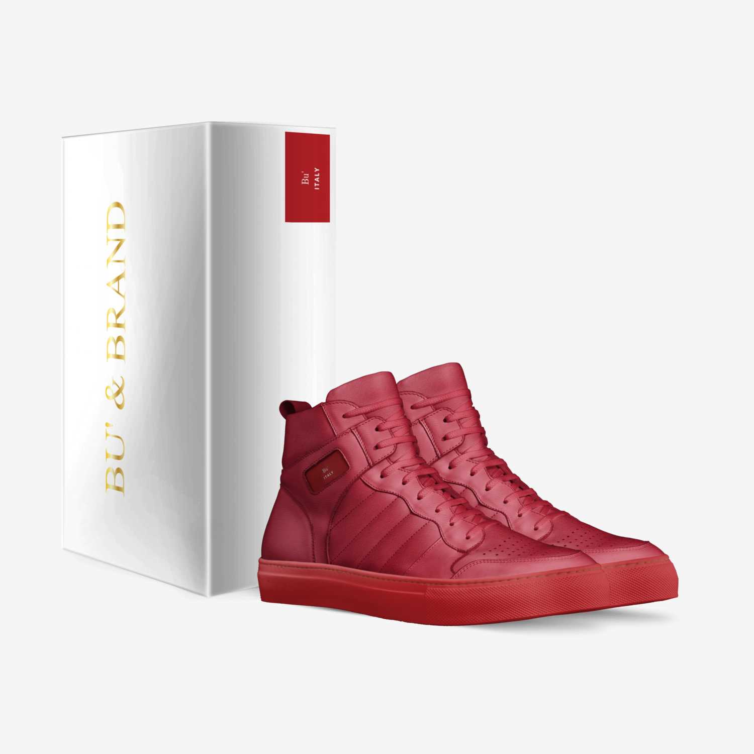 V-Classic Red custom made in Italy shoes by X Bu Italy | Box view