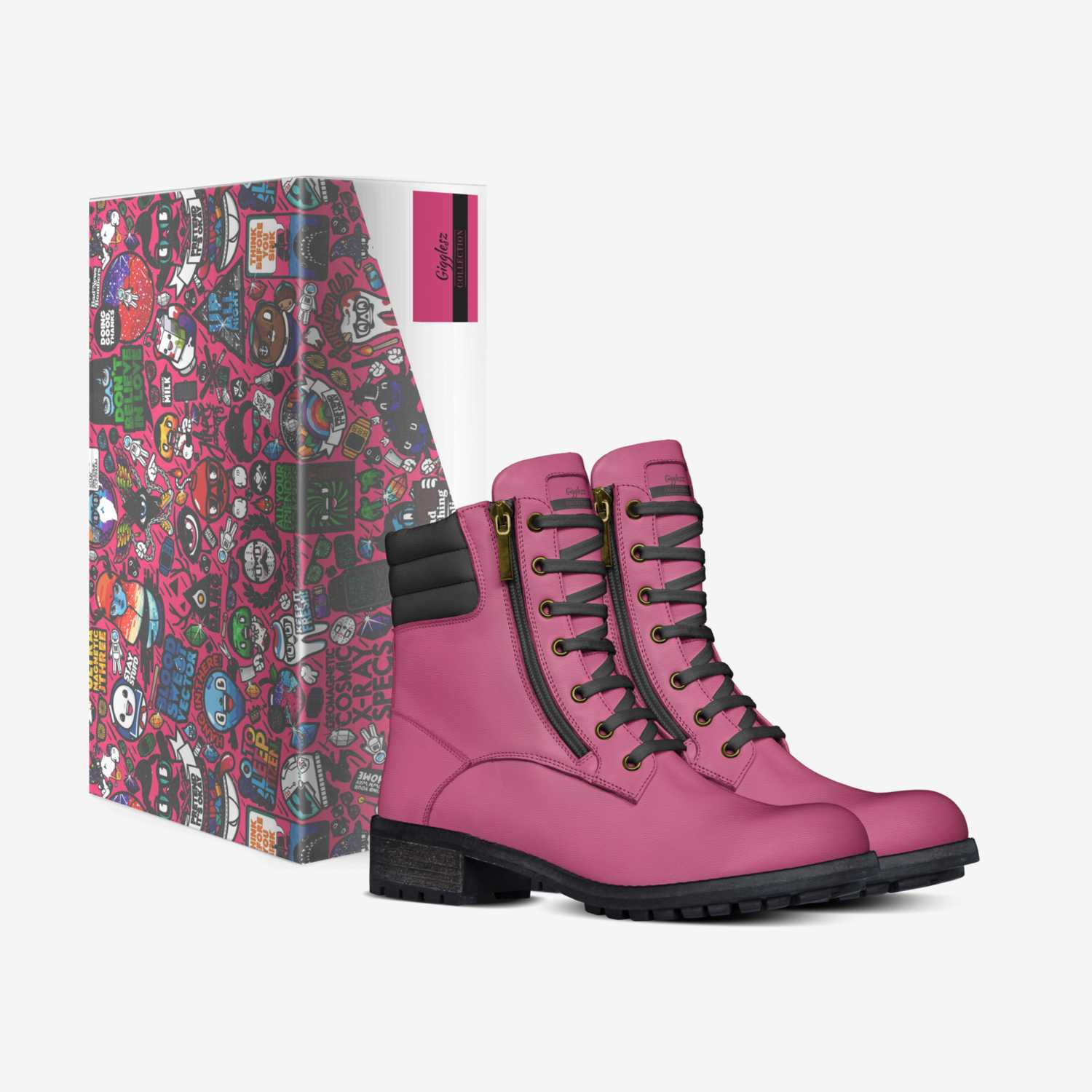 Gigglesz custom made in Italy shoes by Redd Bone | Box view