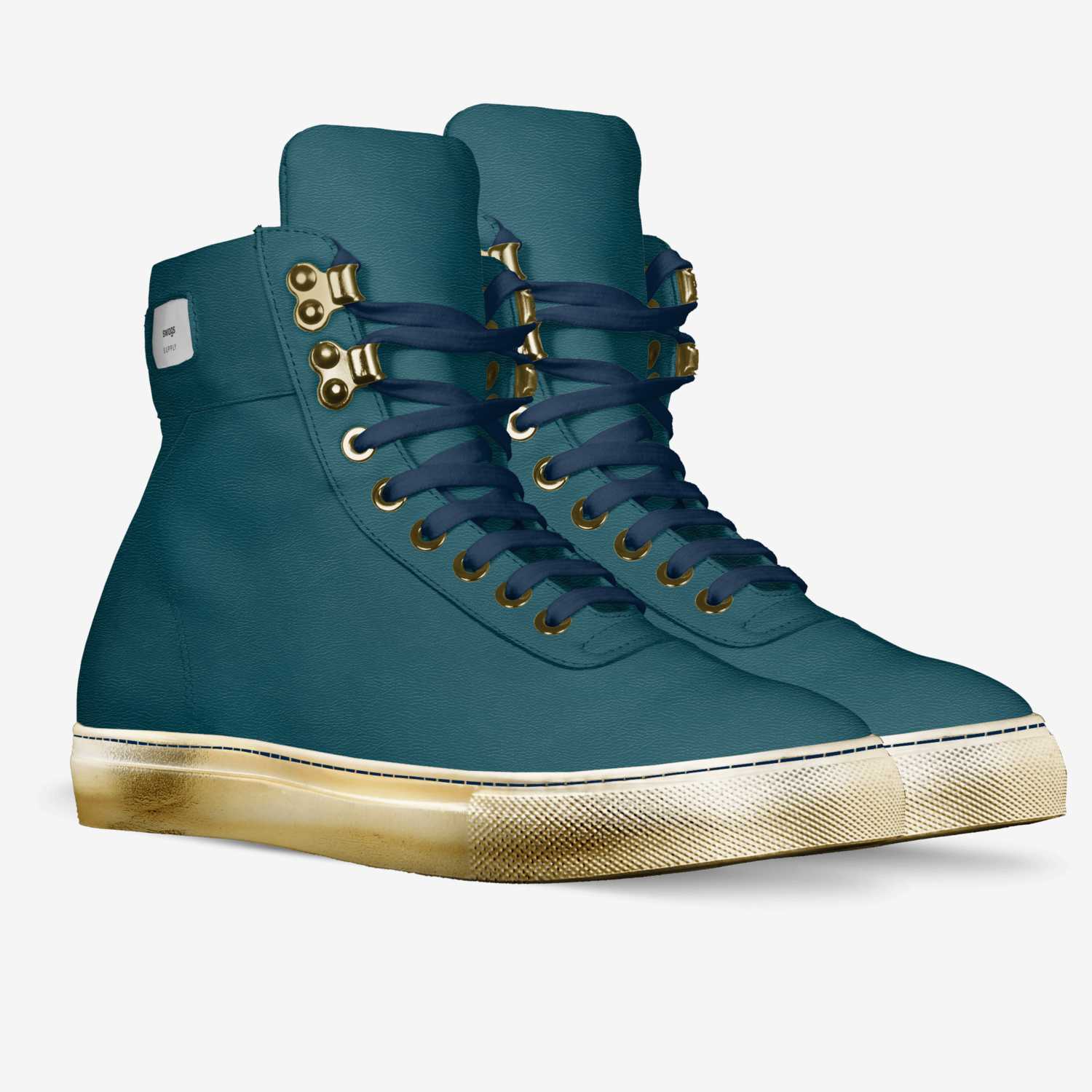 SWAGS custom made in Italy shoes by Aydah Burbage | Double view