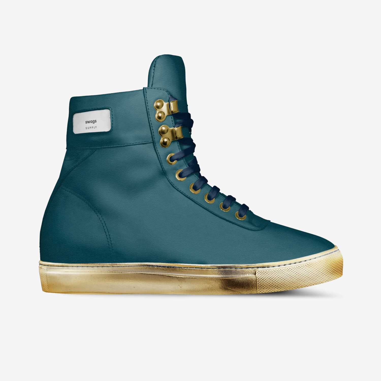 SWAGS custom made in Italy shoes by Aydah Burbage | Side view