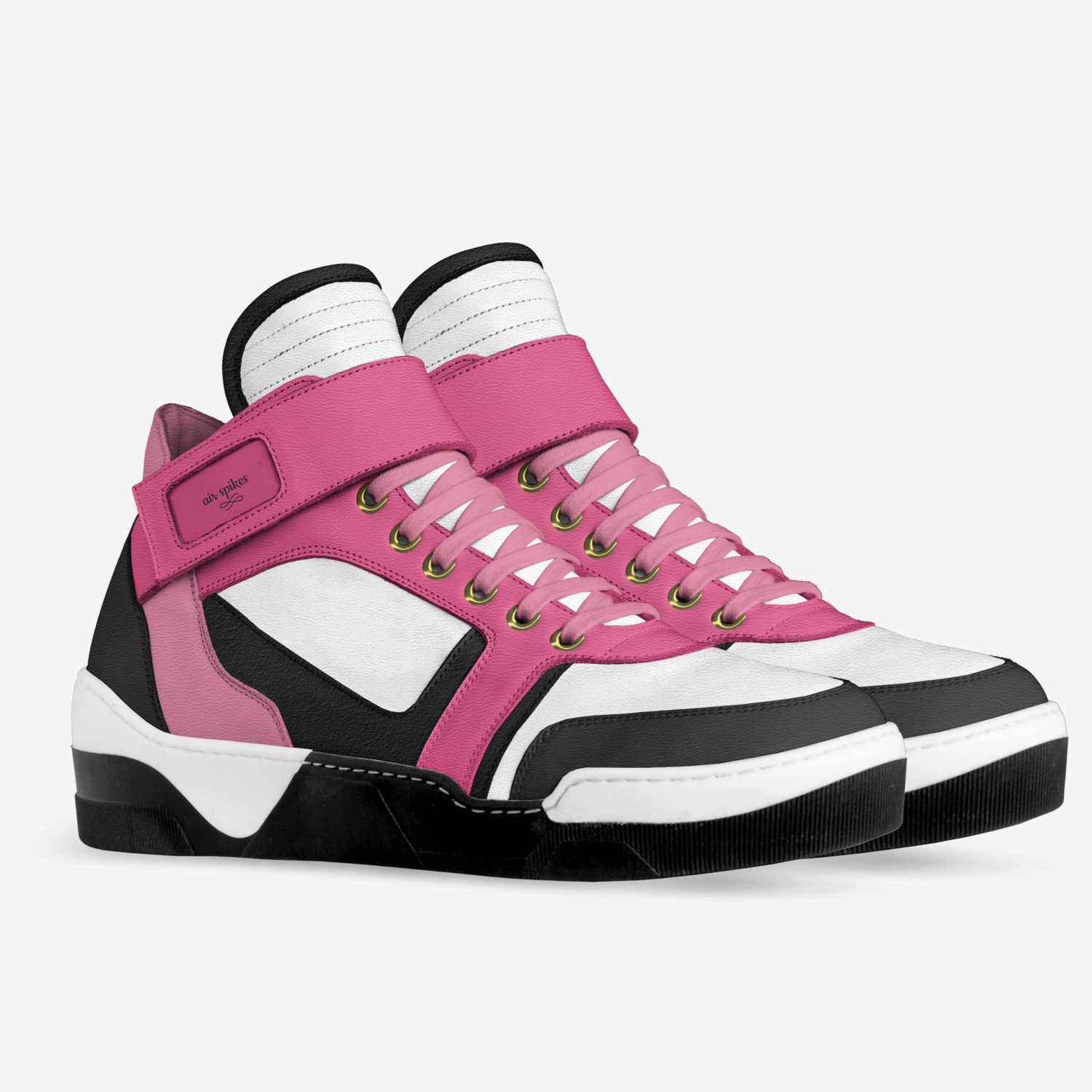 air spikes custom made in Italy shoes by Sage Guthrie | Double view