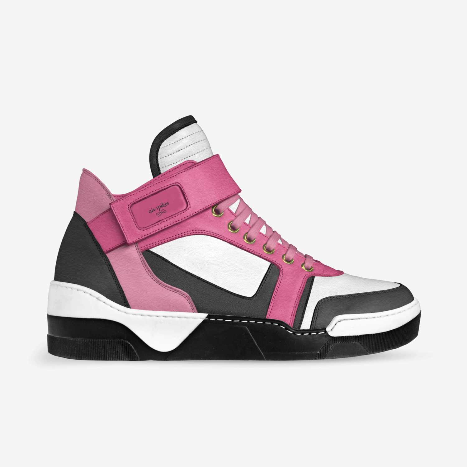air spikes custom made in Italy shoes by Sage Guthrie | Side view