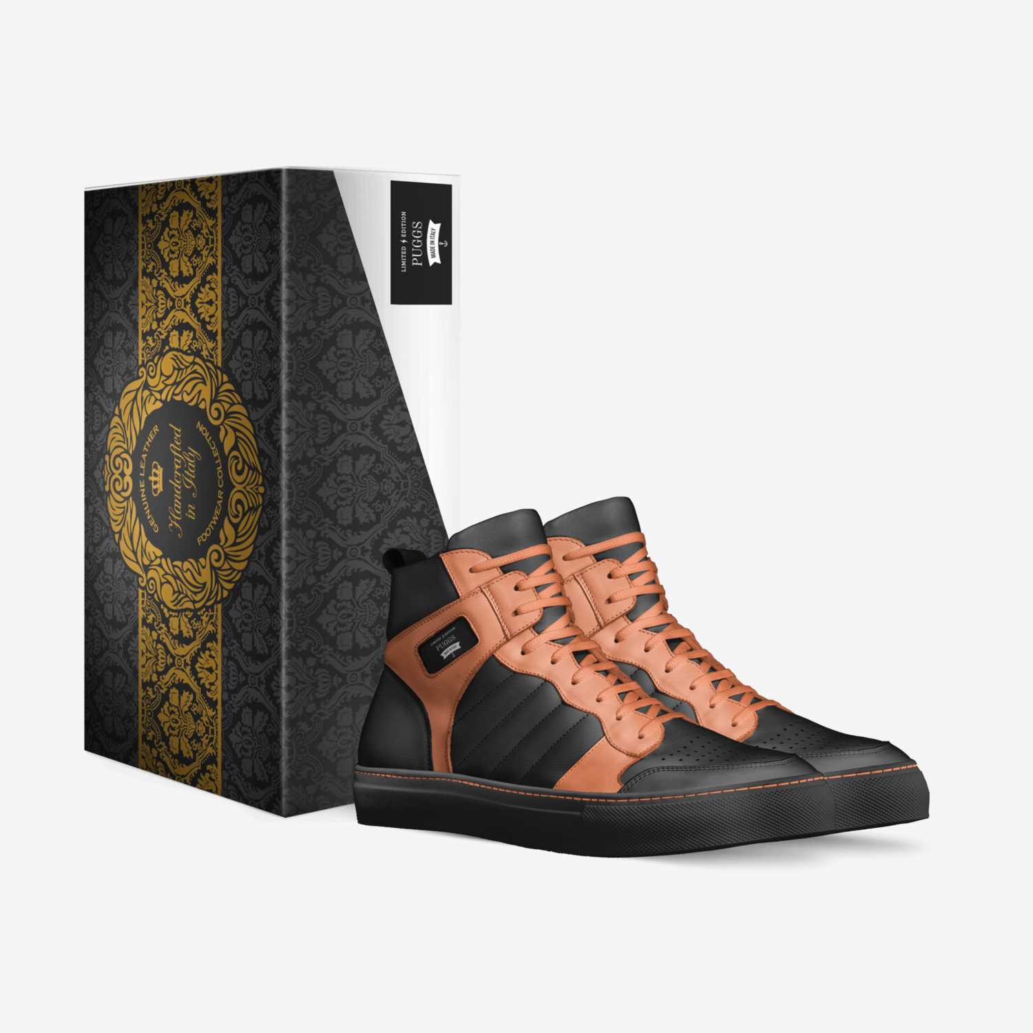 PUGGS custom made in Italy shoes by Terry Crump | Box view