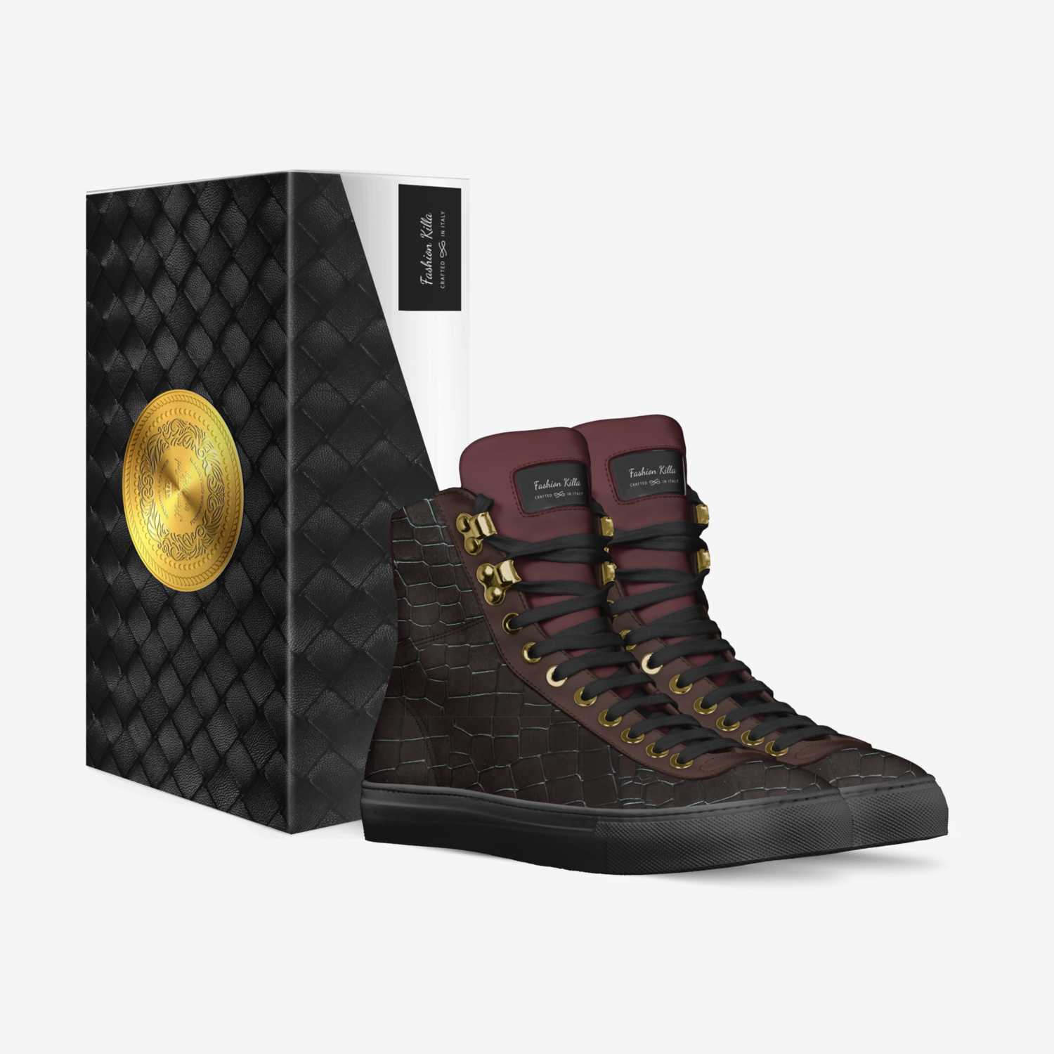 Fashion Killa custom made in Italy shoes by Cameron Richardson | Box view
