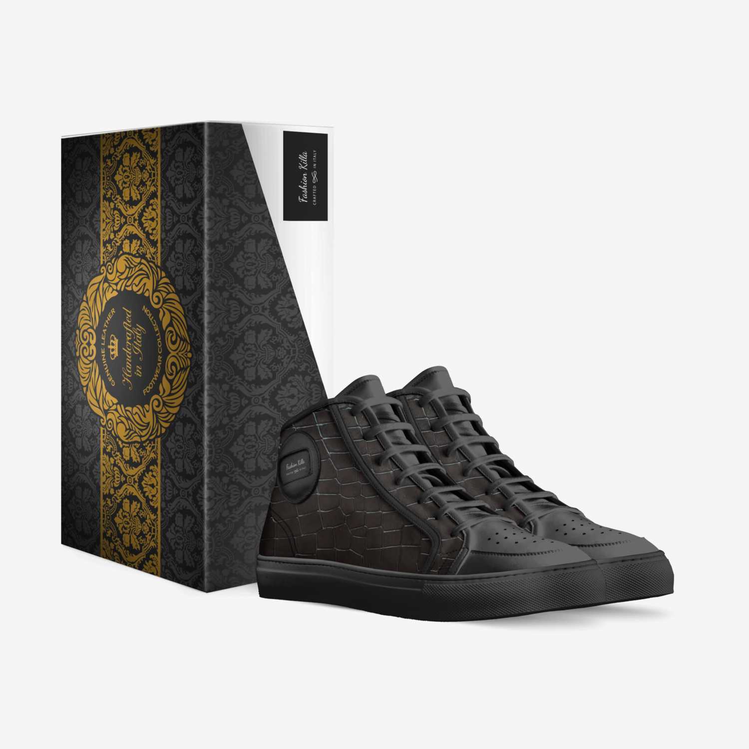 Fashion Killa custom made in Italy shoes by Cameron Richardson | Box view