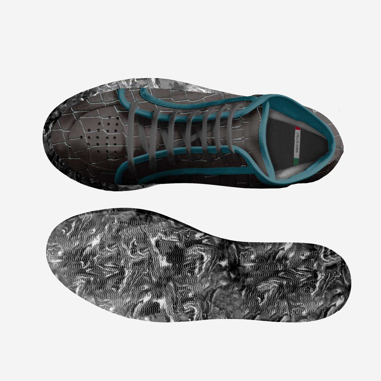 jjkjk custom made in Italy shoes by Michela Luna Parkle | Top view