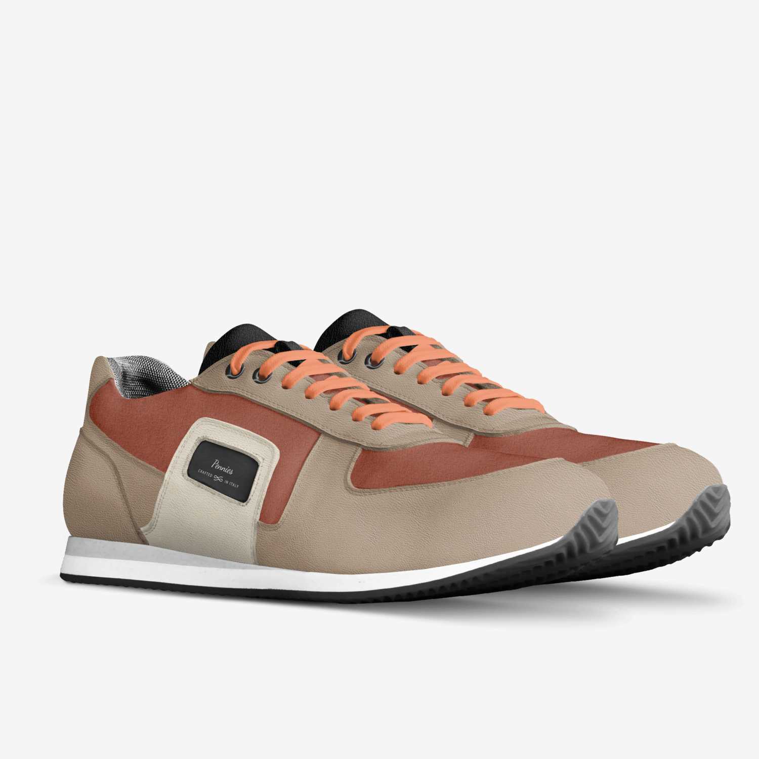 Pennies custom made in Italy shoes by Solon Attoh | Double view