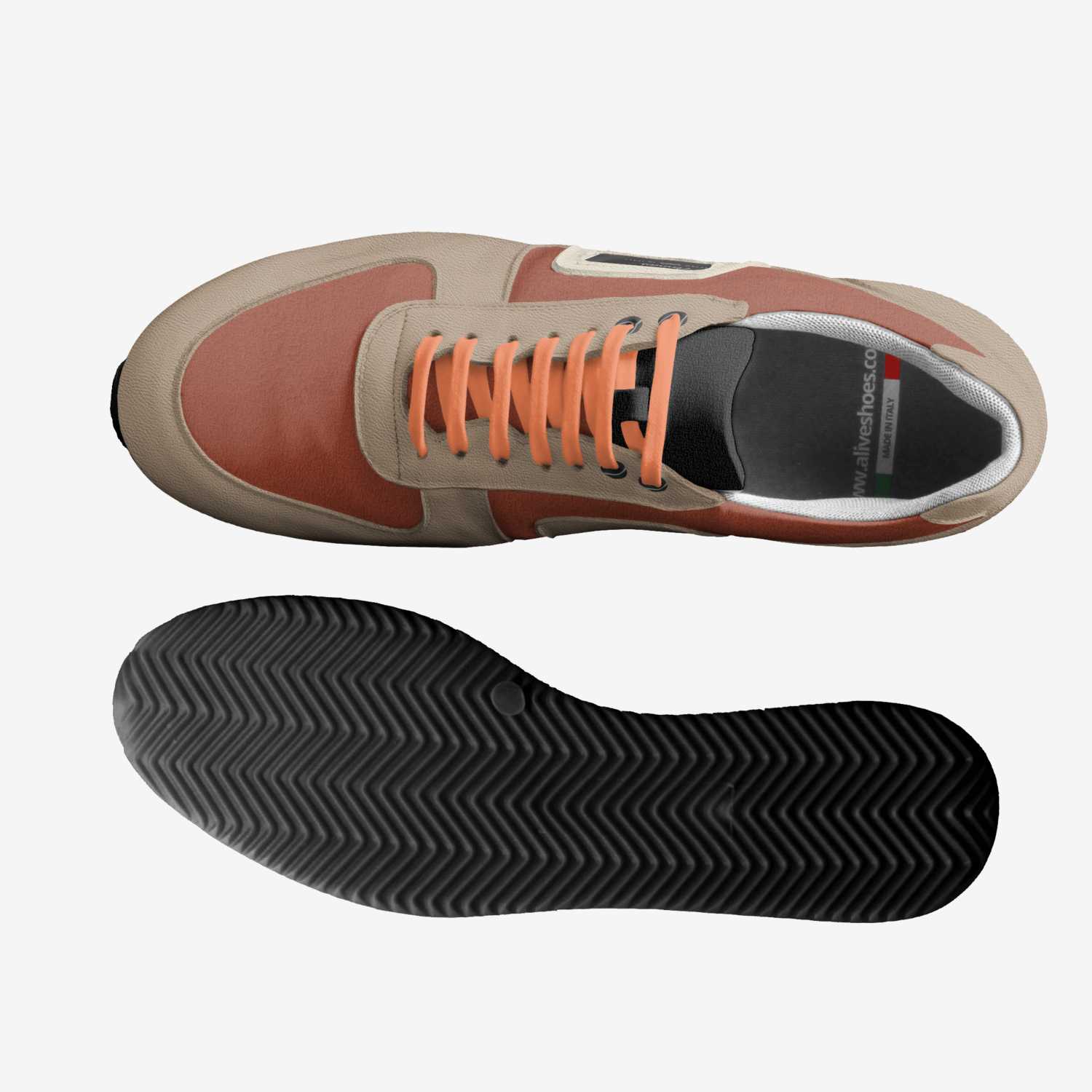 Pennies custom made in Italy shoes by Solon Attoh | Top view
