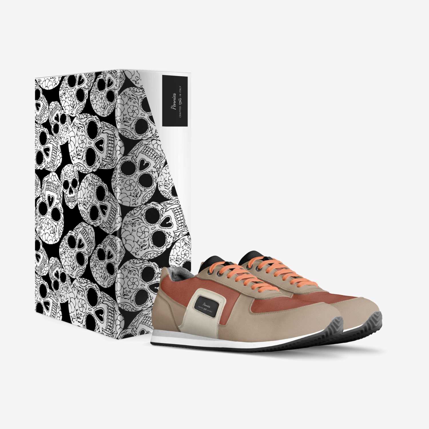 Pennies custom made in Italy shoes by Solon Attoh | Box view