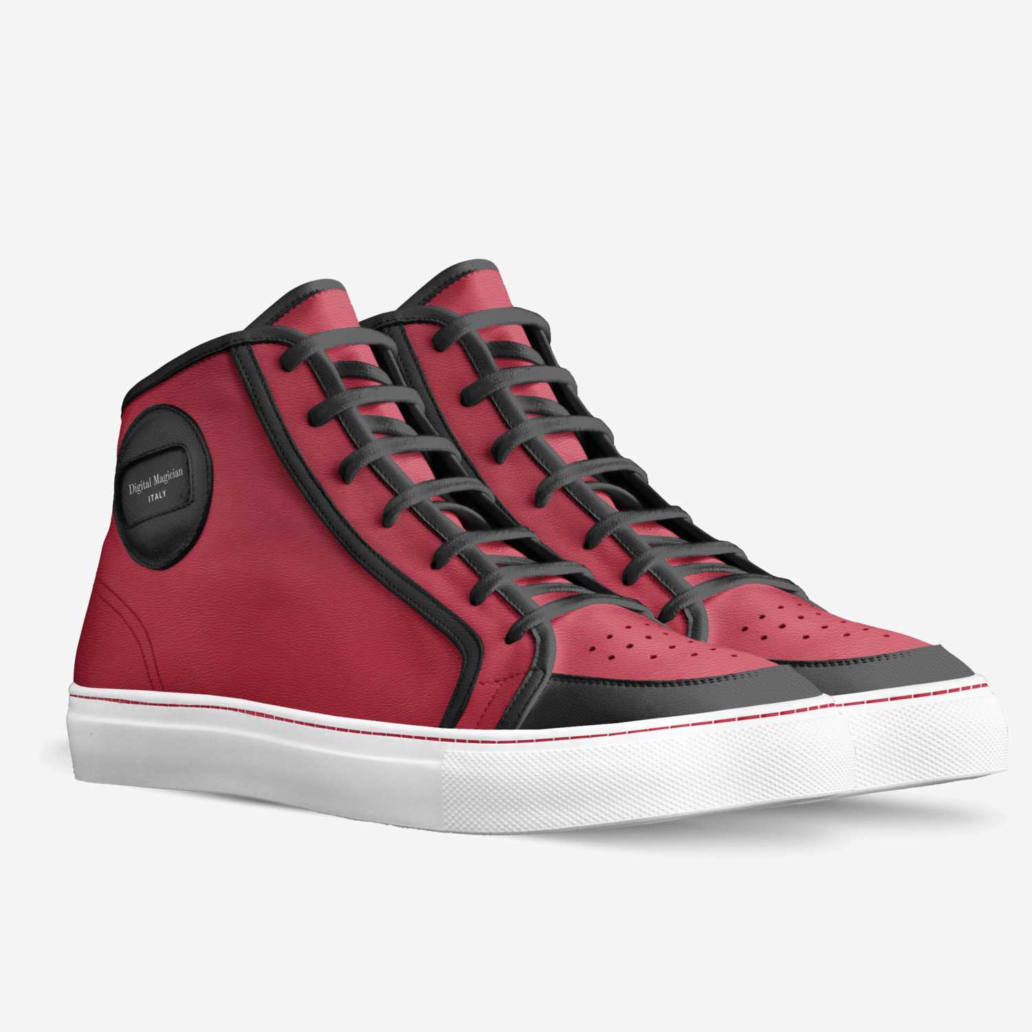Digital Magician custom made in Italy shoes by Dzunisani Mathebula | Double view