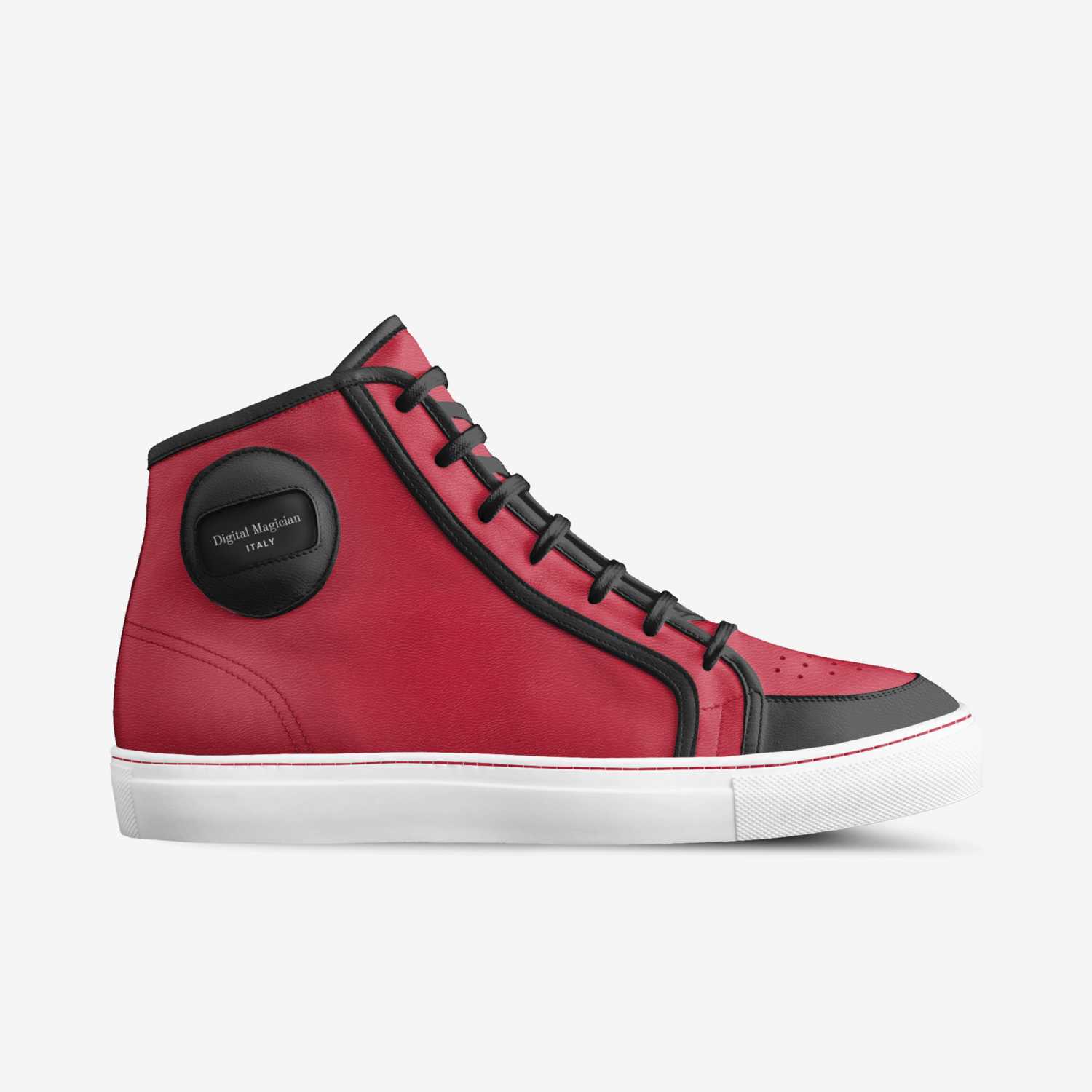 Digital Magician custom made in Italy shoes by Dzunisani Mathebula | Side view
