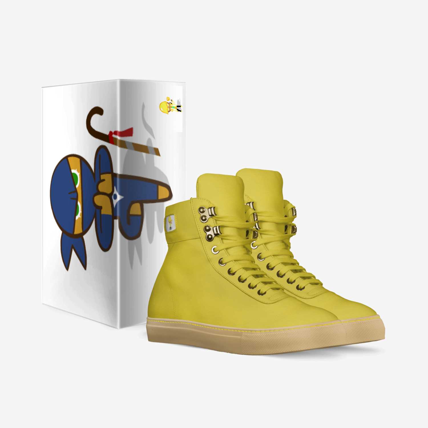 Cookie run custom made in Italy shoes by Sunggyun Im | Box view