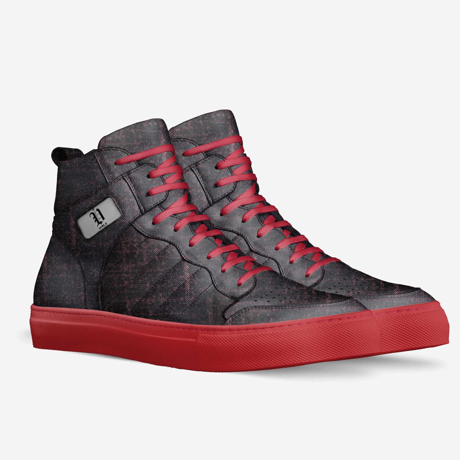 vics red air  custom made in Italy shoes by Brayden Murphy | Double view