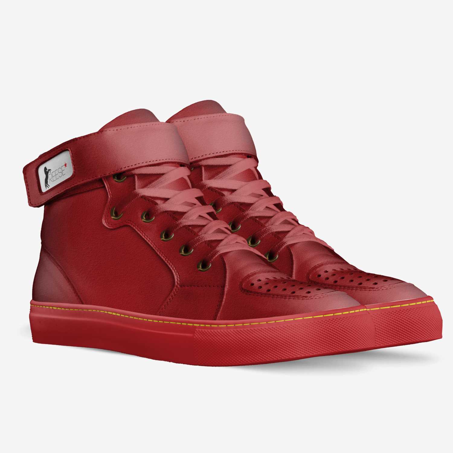 Red Drop custom made in Italy shoes by Maurice Joway | Double view