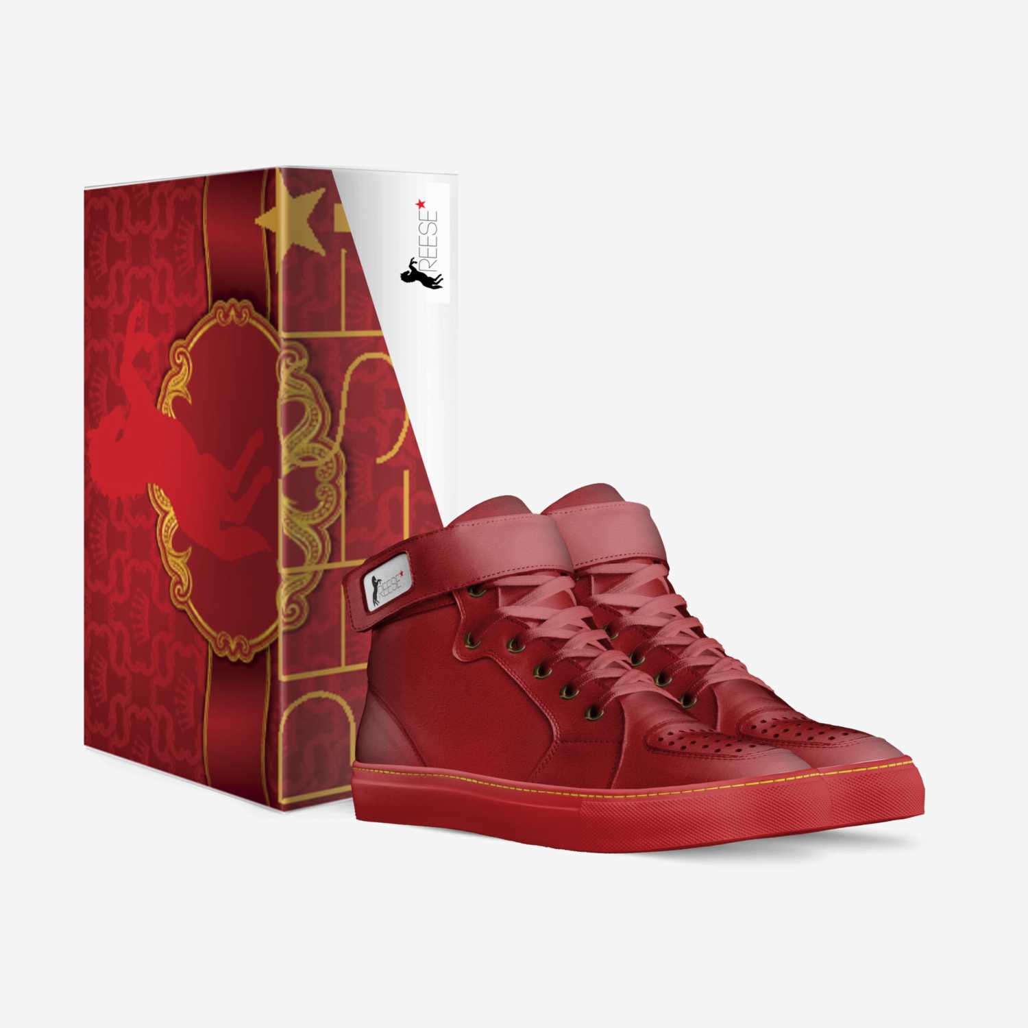 Red Drop custom made in Italy shoes by Maurice Joway | Box view